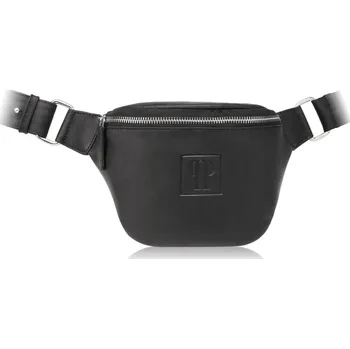 Kabelka Paolo Peruzzi Kožená praktická dámská ledvinka PAOLO PERUZZI; černá matná