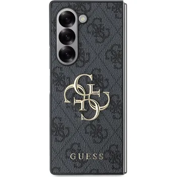 Pouzdro na mobilní telefon Zadní kryt Guess PU 4G Metal Logo pro Samsung Galaxy Z Fold6, šedá