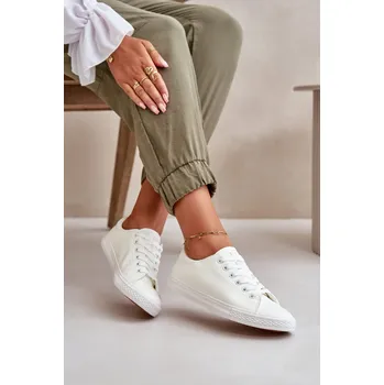 Dámské tenisky Dámské kožené šněrovací klasické tenisky Misima Barva: Bílá, Velikost: 39