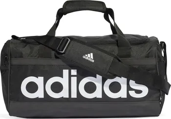 Sportovní taška Adidas Essentials Linear Duffel Bag M 39 l černá/bílá