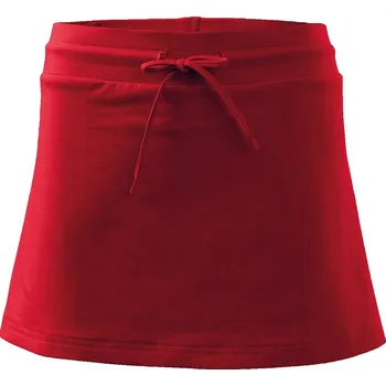 Dámské kraťasy MALFINI Dámské šortky a sukně do áčka 2v1, s elastanem Barva: červená, Velikost: L
