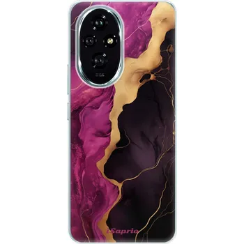 Telefonní příslušenství Odolné silikonové pouzdro iSaprio - Pink Black Marble - Honor 200