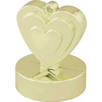 Balónek Qualatex Závaží srdce zlaté 105g