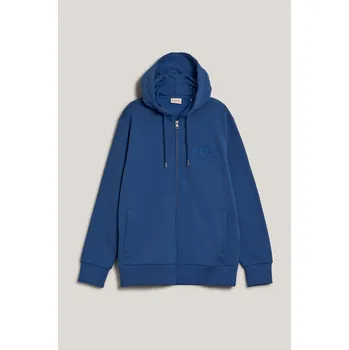 Pánská mikina MIKINA GANT REG TONAL SHIELD FULL ZIP HOODIE RICH BLUE