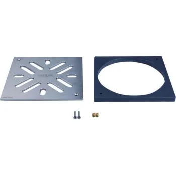 HL mříž z nerezové oceli 226x226 mm V4A, včetně mezipodložky (HL0605.4E)