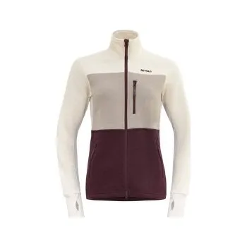 Dámská mikina Devold Thermo Wool Jacket Women 744C PORT/RAW WHITE/STONE béžová S