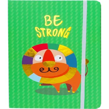 Zápisník Wiky Notes SE ZVÍŘÁTKEM a gumičkou 80 listů Barva: Zelená