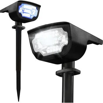 Venkovní osvětlení VERK GROUP Vodotěsná solární zahradní lucerna s barevnými LED světly