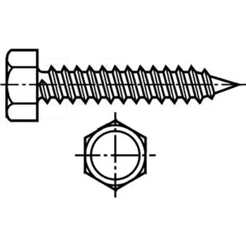 Vrut Vruty šestihranná hlava dle čsn 1810 5x 60 celý závit zinek bílý