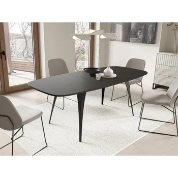 Jídelní stůl Rozkládací jídelní stůl Prizino 160, Barva: černá / černá MIRJAN 5903211362453