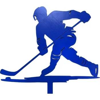 Party dekorace Zápich - hokejista modrý