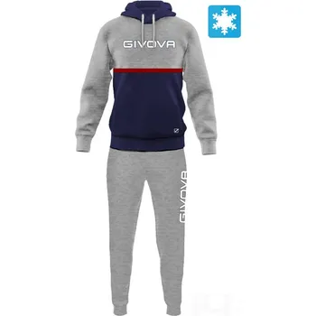 Souprava GIVOVA ITALIA 106, barva 2704 šedá - tmavě modrá, velikost S