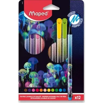 Dětské fixy Maped Deepsea Paradise – 12 barev