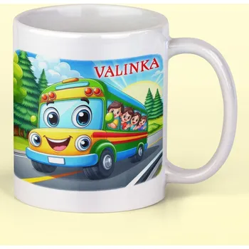 Hrnek se jménem Autobus Keramický hrnek Bílý