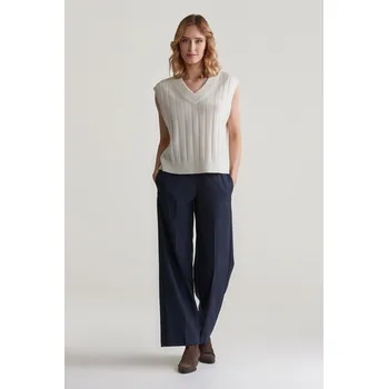 Dámské kalhoty KALHOTY GANT PULL-ON PANTS EVENING BLUE