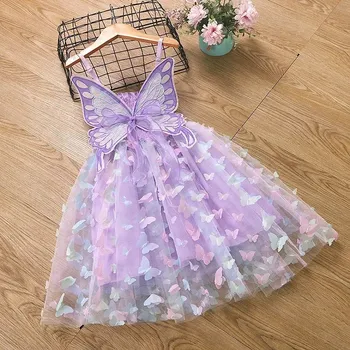 Dívčí šaty Dívčí šaty se svítící sukní Velikost: 7T, Barva (Varianta): Violet Dress