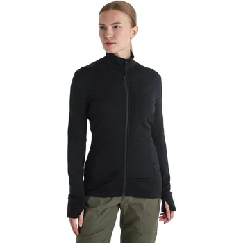 Dámská mikina Dámská merino mikina ICEBREAKER Wmns 260 Quantum IV LS Zip, Black velikost: S