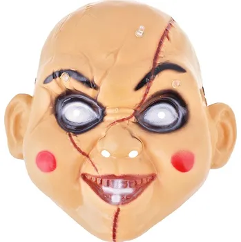 Karnevalová maska Chucky panenka svítící maska (Halloween maska)