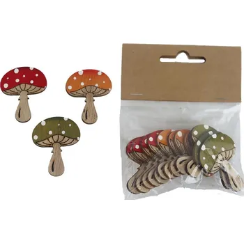 Velikonoční dekorace Dekorace houby, 12 ks D6374 - 4,2 cm