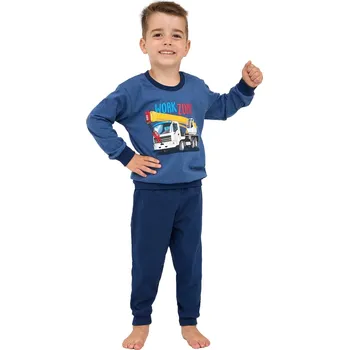 Chlapecké pyžamo Dětské&nbsp;pyžamo CORNETTE 478/162 WORK ZONE jeans 98/104 0