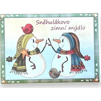 Mýdlo Soap Vánoční luxusní přírodní mýdlo 200g s vůní balené - Sněhulákovo zimní mýdlo