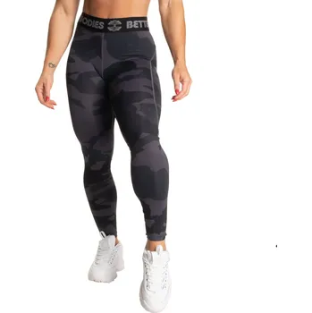 Dámské legíny Better Bodies HIGHBRIDGE LEGGINGS V2 DARK CAMO – legíny Better Bodies maskáčové tmavé Velikost: XS