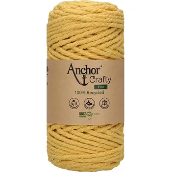 Příze Anchor Crafty fine 108 Hořčice (Příze na macrame Anchor Crafty fine 108 Mustard)