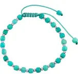 Náramek Anfial s pravým amazonitem a stříbrnými korálky