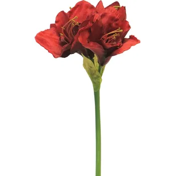 umělá květina umělá květina, Hvězdník - Amaryllis / Hippeastrum Aline červený V63 cm