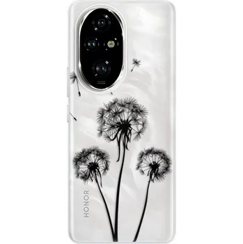 Pouzdro na mobilní telefon Odolné silikonové pouzdro iSaprio - Three Dandelions - black - Honor 200 Pro