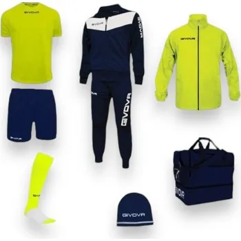 Pánská bunda GIVOVA BOX BASICO, barva 1904 zářivě žlutá - tmavě modrá, velikost M