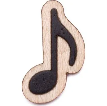 Brož Dřevěná brož Osminová nota