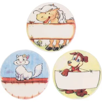 Dortisimo Bombasei marcipánová dekorace Kočka, pes a kůň (3 ks)