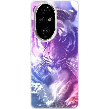 Odolné silikonové pouzdro iSaprio - Purple Tiger - Honor 200 Pro