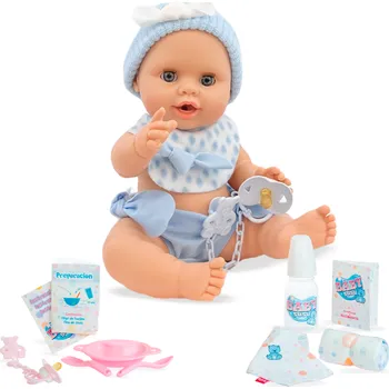 Panenka Berjuan Interaktivní panenka s příslušenstvím Baby Susú Azul chlapeček 38cm new