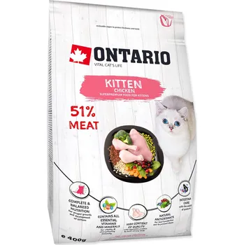 Krmivo pro kočku Krmivo Ontario Kitten Chicken 0,4kg