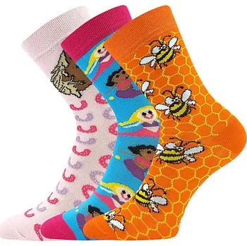 Dětská móda Dětské ponožky 057-21-43XII mix barev D - dívčí - 20-24