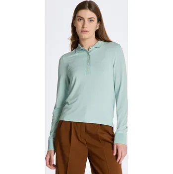 Dámská košile POLOKOŠILE GANT REG DETAIL COLLARED LS POLO PIQUE IBIZA BLUE