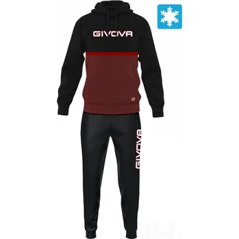 Souprava GIVOVA ITALIA 106, barva 1008 černá - vínová, velikost L