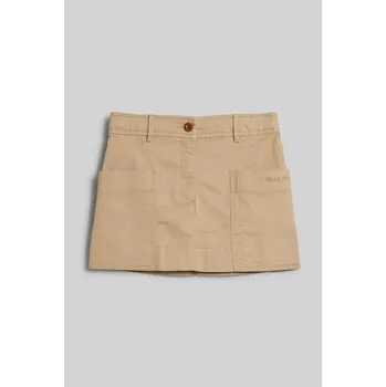 Dívčí sukně SUKNĚ GANT MINI CHINO SKIRT DARK KHAKI