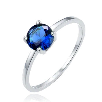 Prsten MINET Elegantní stříbrný prsten s modrým zirkonem vel. 54 JMAS0150BR54