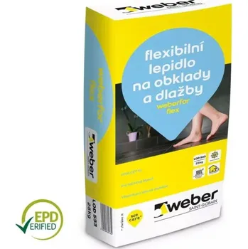 Průmyslové lepidlo Lepidlo flexibilní weberfor flex C2TE S1 – 25 kg