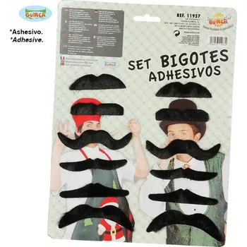 Karnevalový doplněk Guirca Fiestas Španělsko Vousy set 12 ks