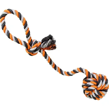 Hračka pro psa HipHop Dog Přetahovadlo HipHop bavlněný míč Velikost: 58 cm - 300g