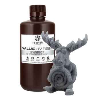 Filament PrimaCreator Value UV / DLP Resin - 1000 ml - Chromatic Silver