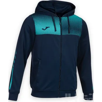 Pánská mikina Mikina JOMA ECO-SUPERNOVA, barva tmavě modrá - zářivě tyrkysová, velikost XL