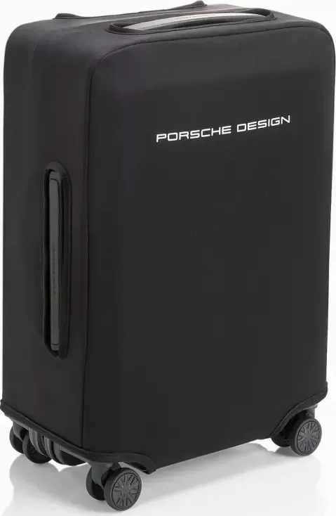 PORSCHE DESIGN Hardcase Cover Trolley S Ochranný kryt na zavazadlo černá (Vysoce kvalitní ochranný kryt pro Porsche Design Roadster Hardcase Trolley S. Vyrobený z měkkého neoprenu, s otvory pro rukojeti a zipem.)