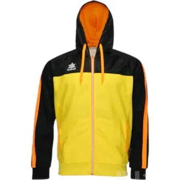 Pánská mikina Mikina LUANVI KIOTO, barva 0043 černá - žlutá, velikost 3XL