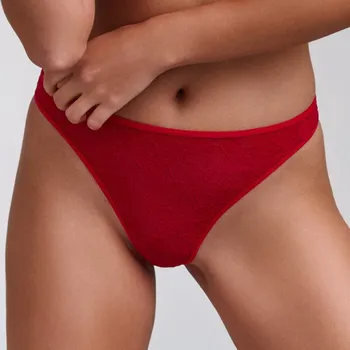 Kalhotky Marlies Dekkers - Space Odyssey tanga red lace L 37083