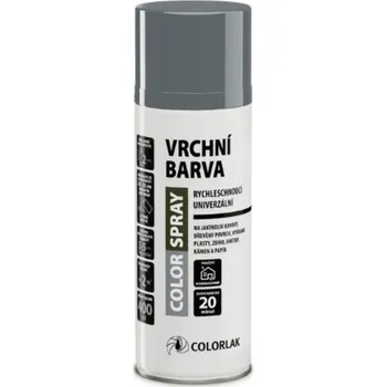 Barva ve spreji Colorlak Sprej Color, vrchní barva RAL7011 šedá lesklá, 400 ml